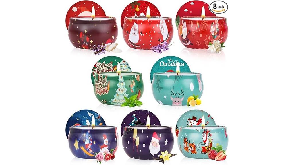 festive scented candle set