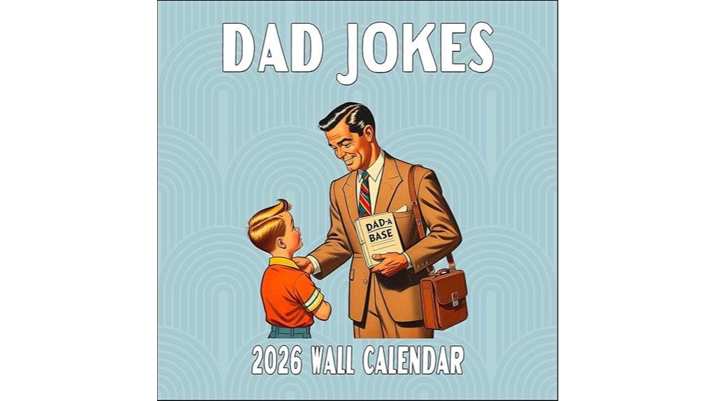 monthly dad joke calendar