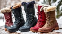 stylish waterproof snow boots