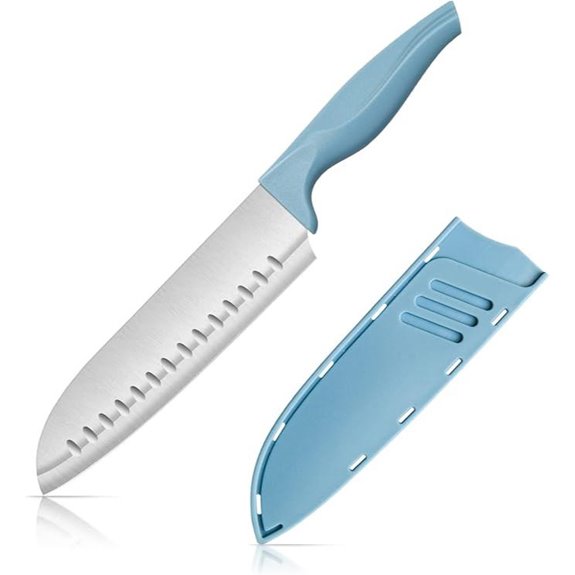 Dsmile 7-Inch Chef's Knife Set with Blade Guards