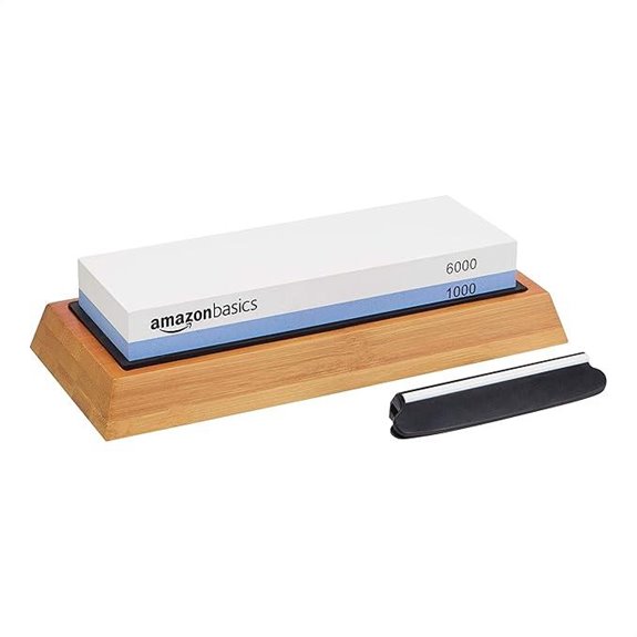 Amazon Basics Whetstone Knife Sharpening Stone (6000/1000 Grit)