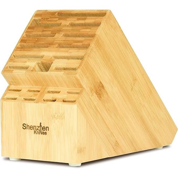 Shenzhen 20-Slot Bamboo Knife Block Organizer