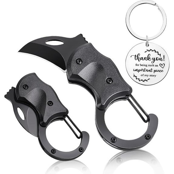 Mini Folding Pocket Knife with Keychain Gift