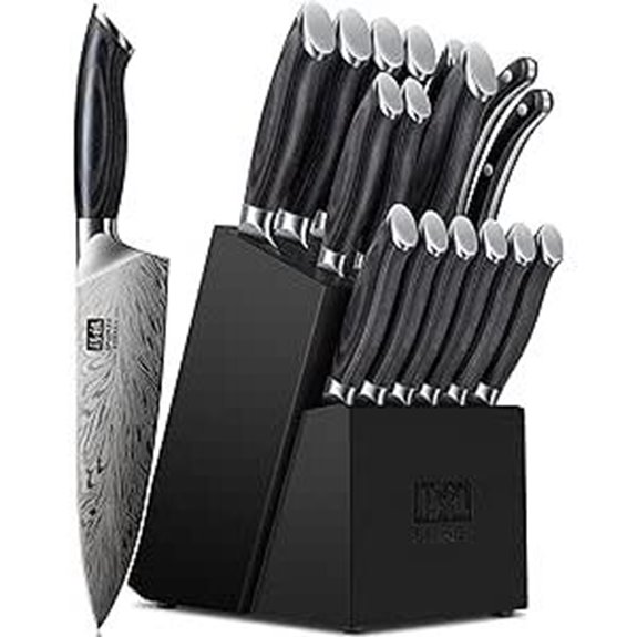 SHAN ZU 16-Piece Sharp Kitchen Knife Set