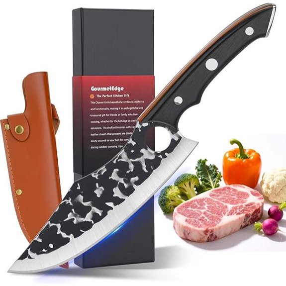 Chef Knife with Sheath for Cooking and Meat Cutting