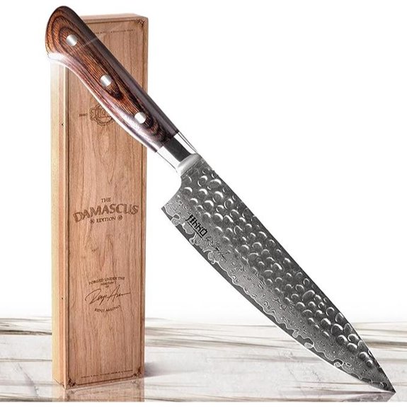 Jikko Damascus Gyuto Chef Knife 8.5