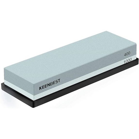 Actual Grit Sharpening Stone Set with Rubber Base