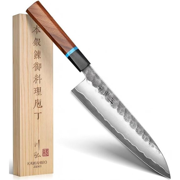 KAWAHIRO Japanese Chef Knife VG10 210mm Gift Box