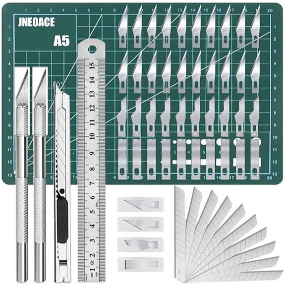 Jneoace Precision Craft Knife Kit with 40 Blades