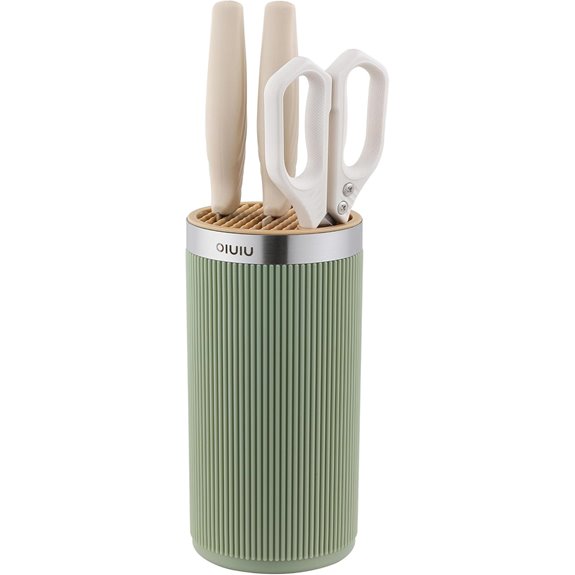 OLULU Round Knife Block Holder with Stand
