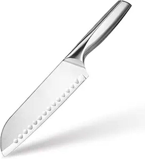 7-Inch Santoku Chef's Knife with High-Carbon Steel