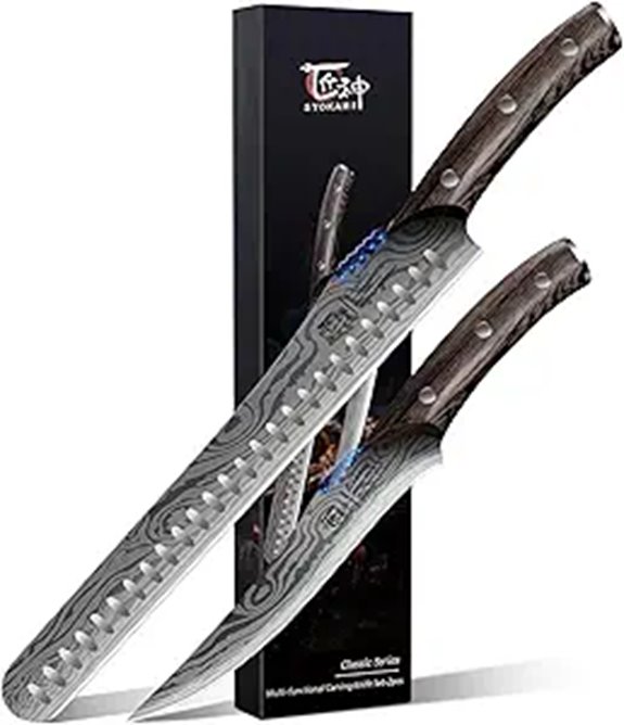 Brisket Knife Set for Meat & Turkey Carving