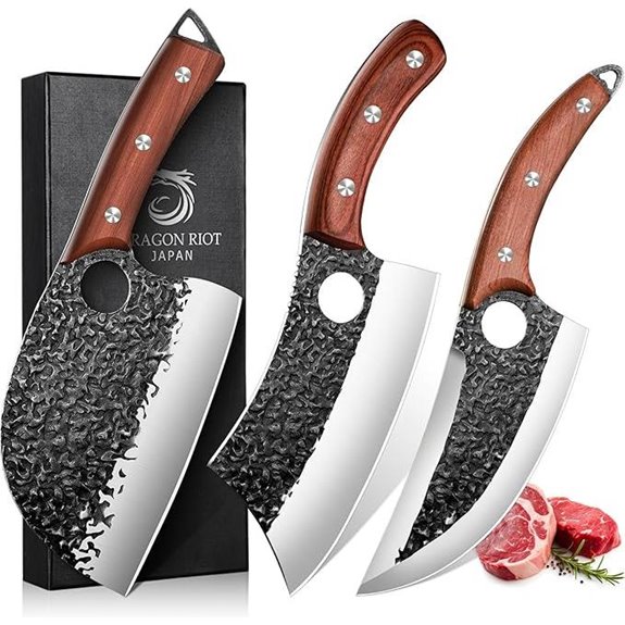 DRAGON RIOT 3-Piece Meat Processing Knife Set