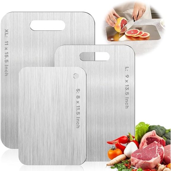 Katuchef Titanium Cutting Boards Double Sided 9x13.5 In