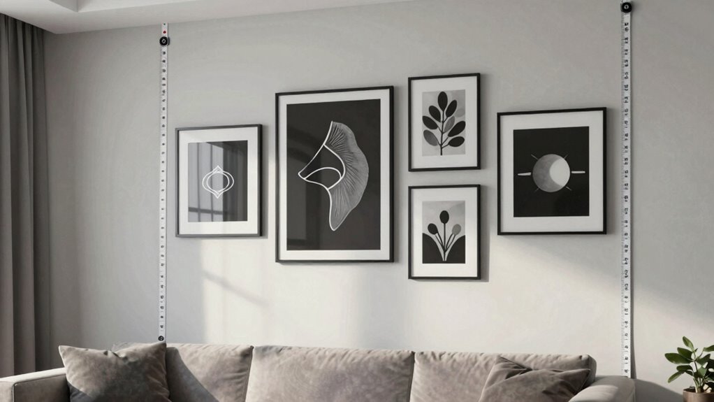 align artwork with furniture