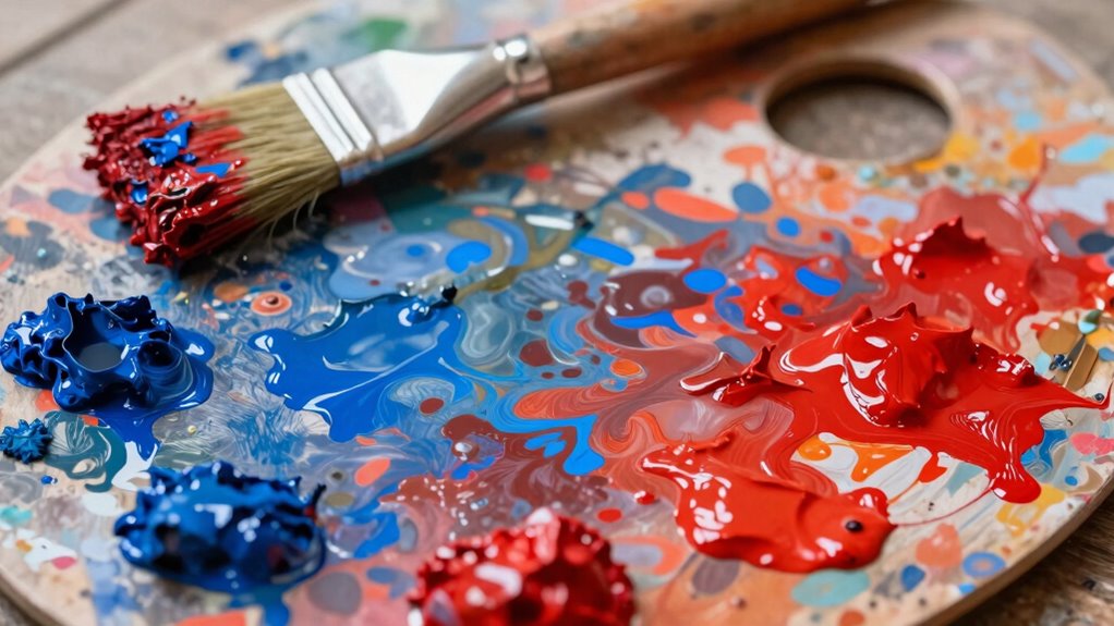 color mixing can dull vibrancy