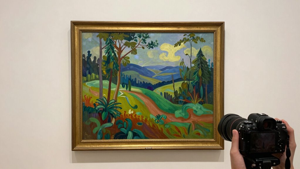 controlling glare preserves artwork integrity