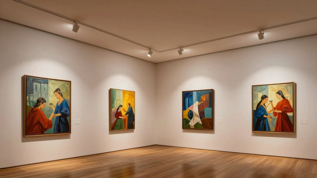 maintain consistent gallery lighting