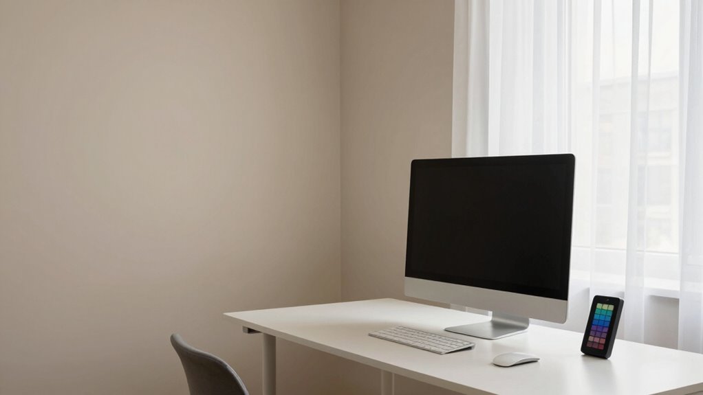 optimize lighting and wall colors