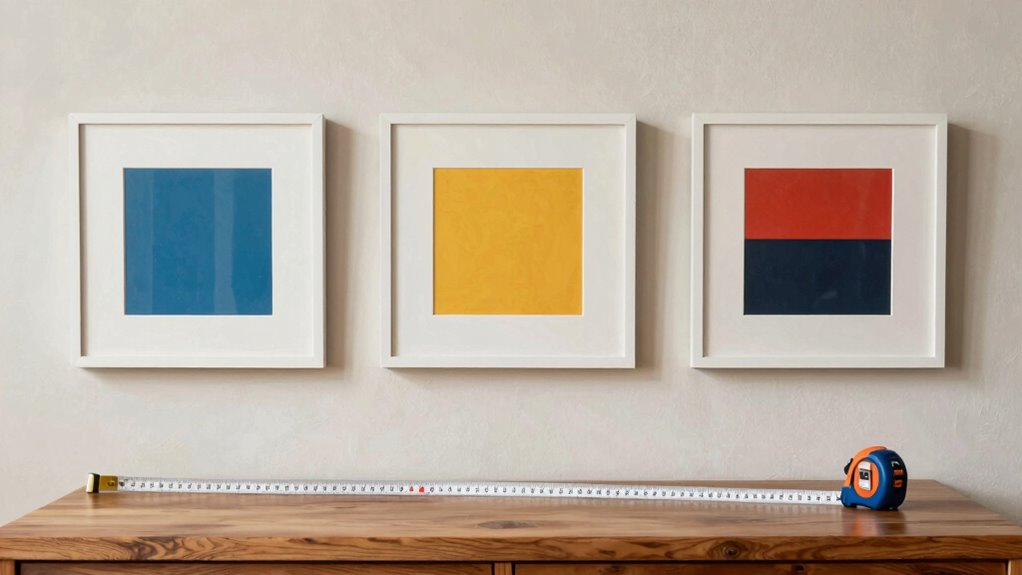 proper artwork hanging height