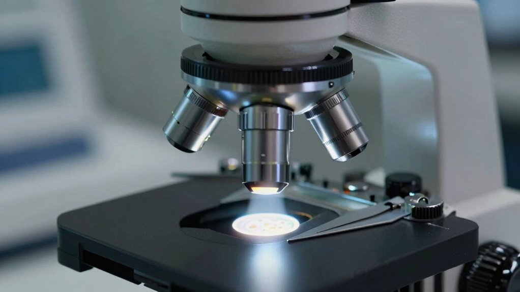 proper lighting enhances sample clarity