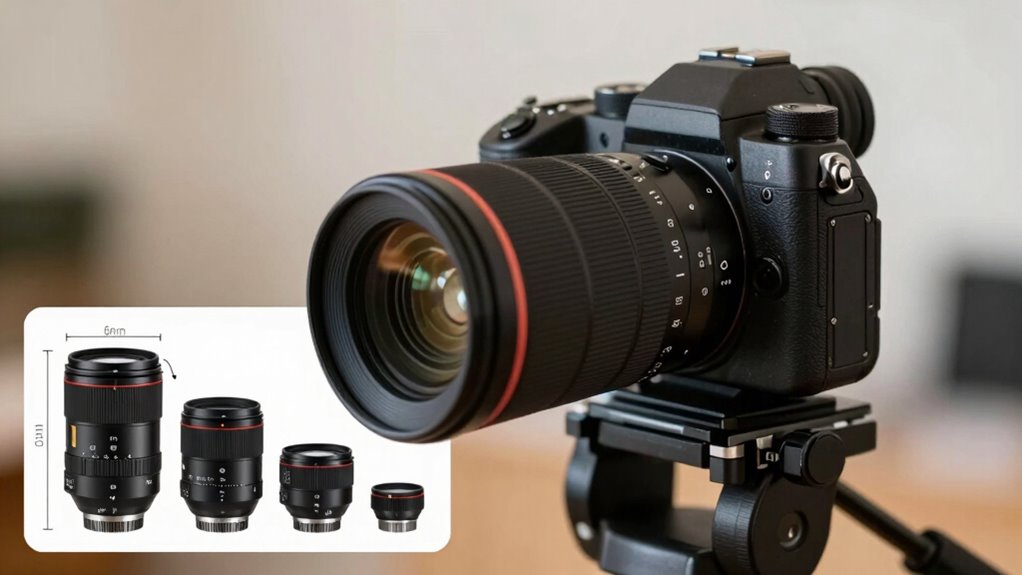 sensor size influences focal length