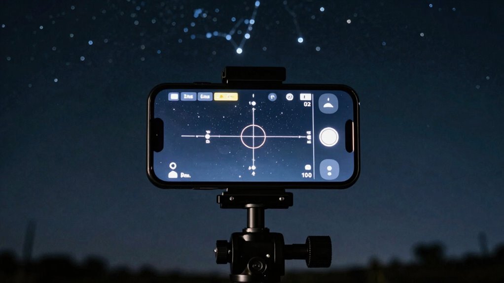 smartphone guides star tracker