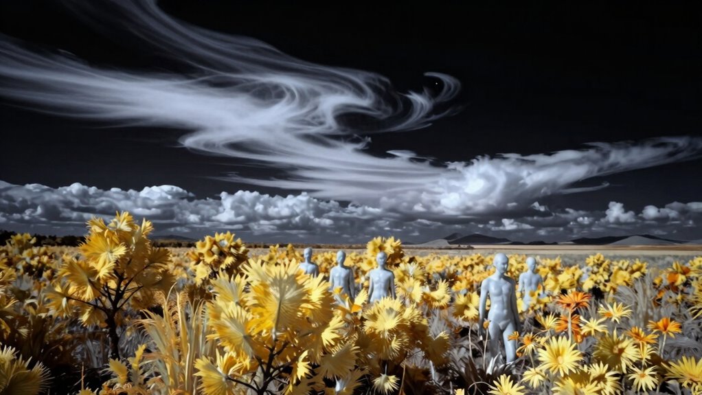 surreal nature in infrared