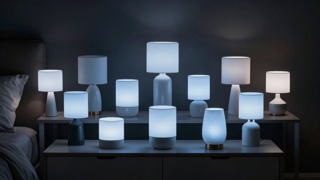 top blue light bedside lamps