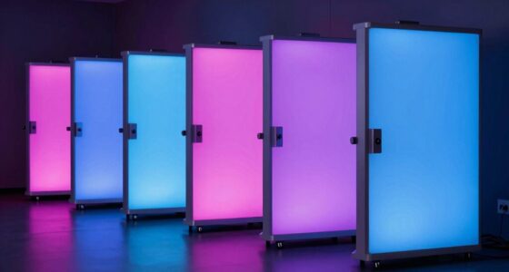top color viewing booths
