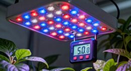 top led grow light meters