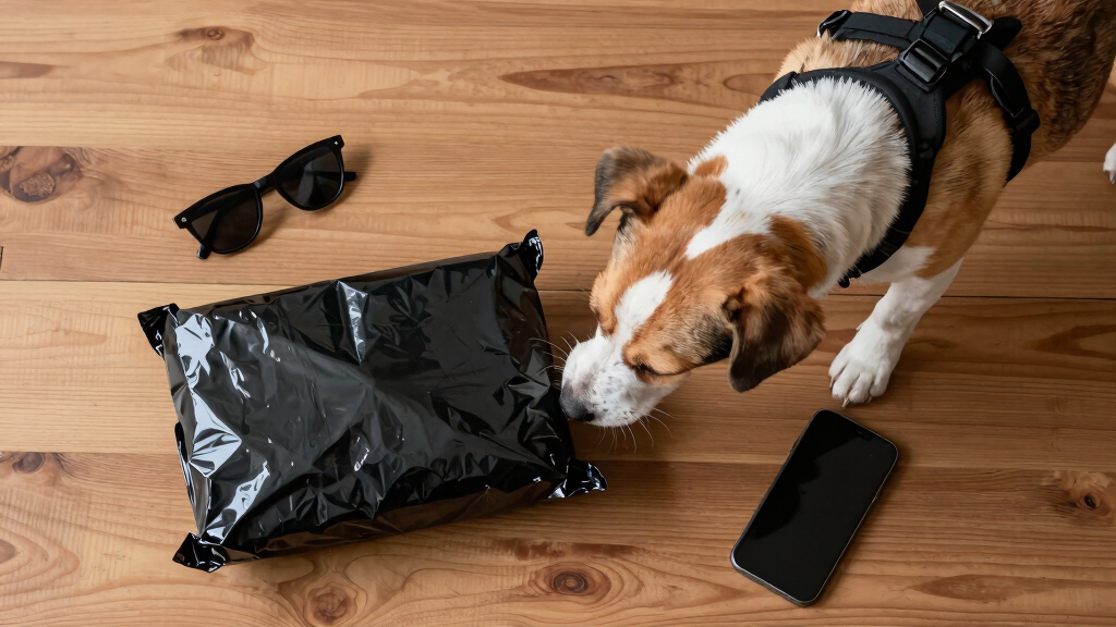 Detection dog detects cleverly hidden illegal goods