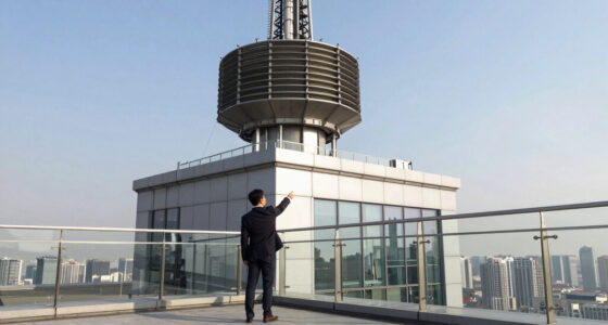 This 1000-ton tuned mass damper at the top of Shanghai Tower (632m) stabilizes the skyscraper during earthquake and typhoon by counteracting the building’s sway.