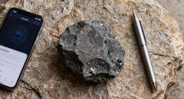 A martian rock has lots of carbon on it, and it's not clear why