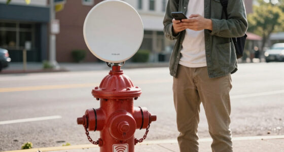 Fire hydrant signs with Starlink antennas tested for emergency Wi-Fi in disaster-prone Japan— existing widespread grid of street-level furniture can be used for communications network fallback