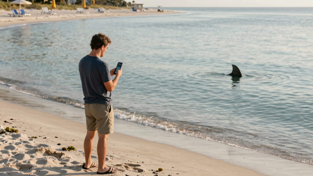 Shark spotted at Point Lookout, beach cleared of swimmers