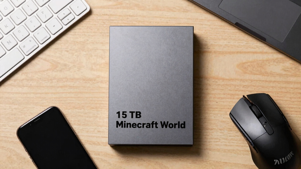 The largest available Minecraft world, totalling 15 TB