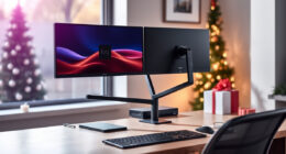 VIVO Dual Monitor Desk Mount: A Holiday Desk Upgrade