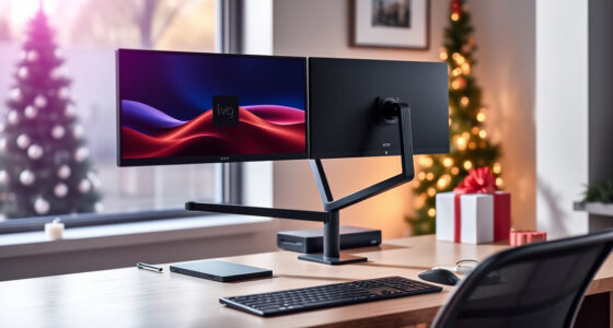 VIVO Dual Monitor Desk Mount: A Holiday Desk Upgrade